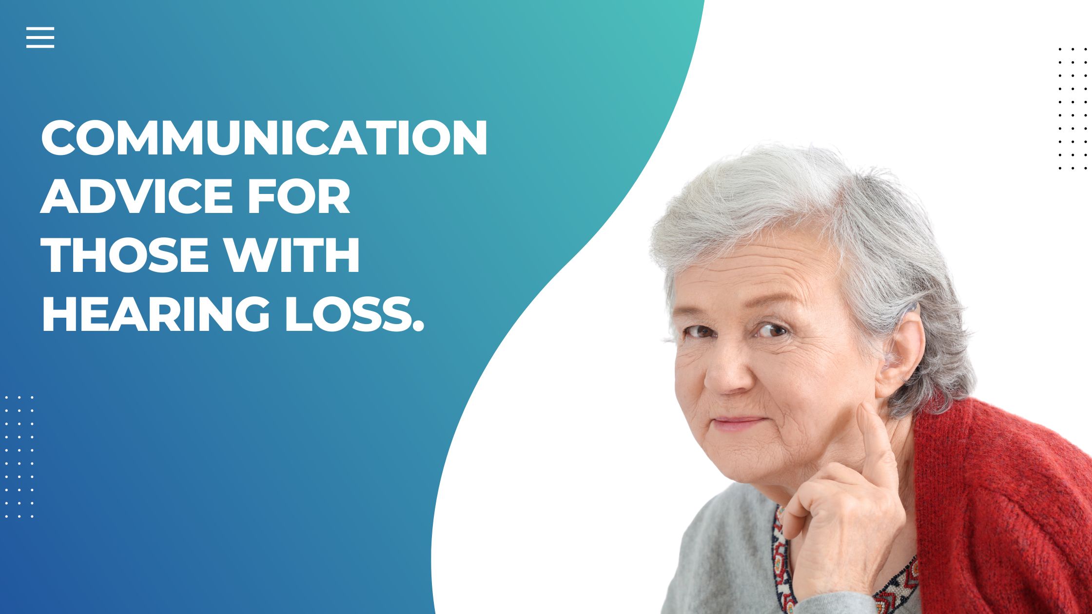 Sai Speech and hearing aid - best hearing center - Communication advice for those with hearing loss. - Blog Post 24